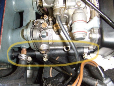 Engine to airbox blow-by gas pipe.JPG and 